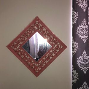 Personally painted and distressed mirror